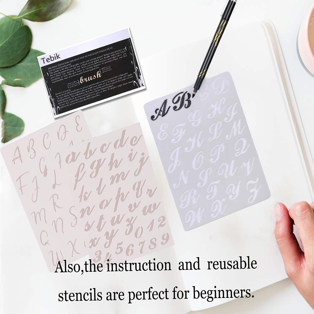 22-Piece Calligraphy Pen Set for Beginners - Hand Lettering Markers Kit with Fine & Brush Tips for Writing, Journaling, Art Drawing, Card Making & Design - Perfect for DIY Projects, Wedding Invitations & Scrapbooking