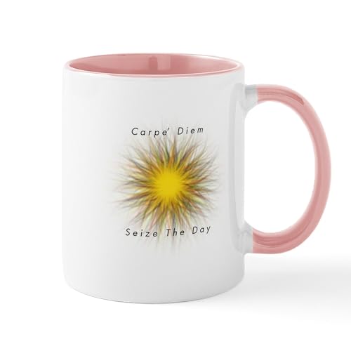 White/Pink Inside - Carpe' Diem Mug