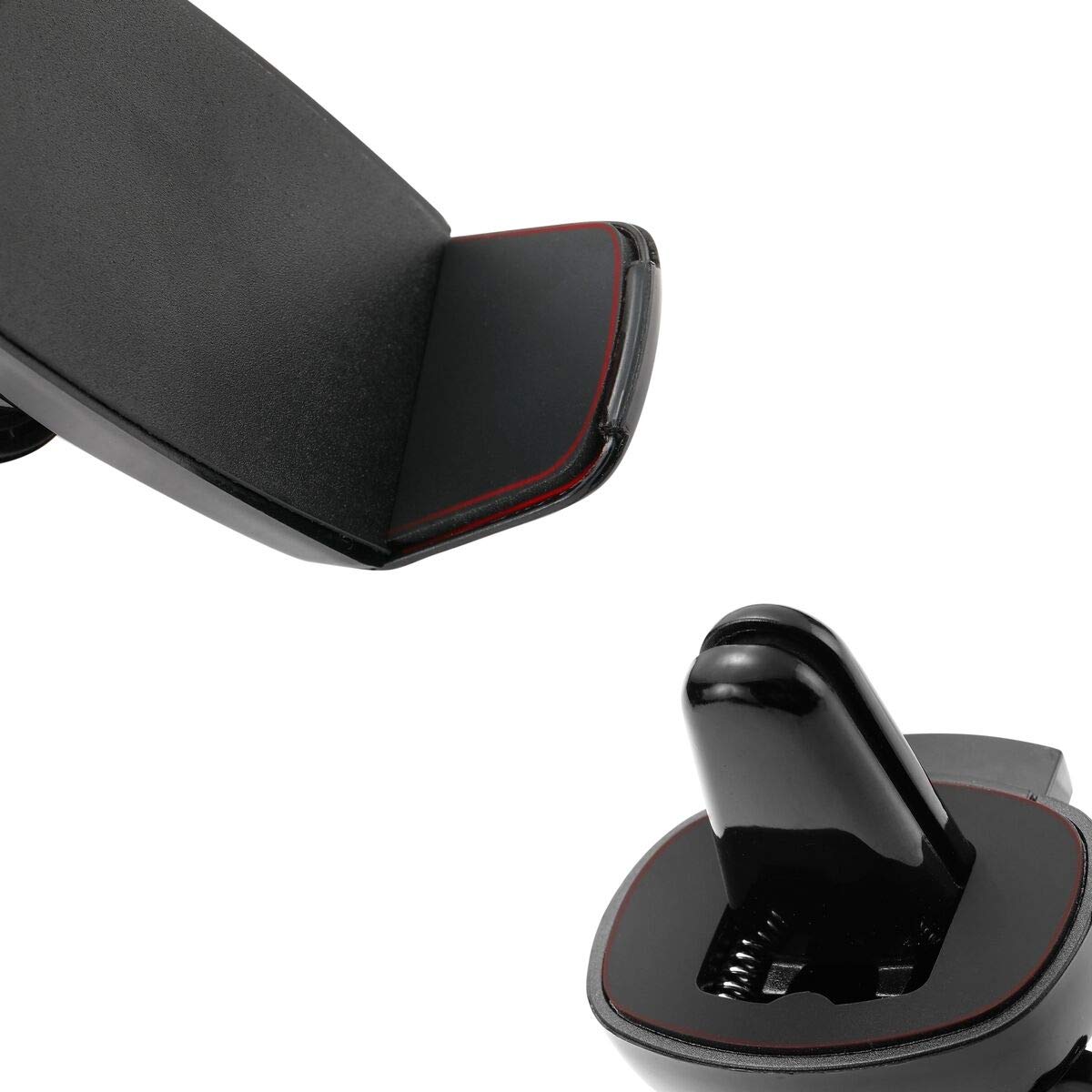LAX Gadgets Air Vent Phone Holder for Car - Adjustable Cradle Car Mount with Secure Clip - Universal Fit for iPhone, Samsung, Galaxy - Perfect for GPS Navigation & Hands-Free Driving (Black)