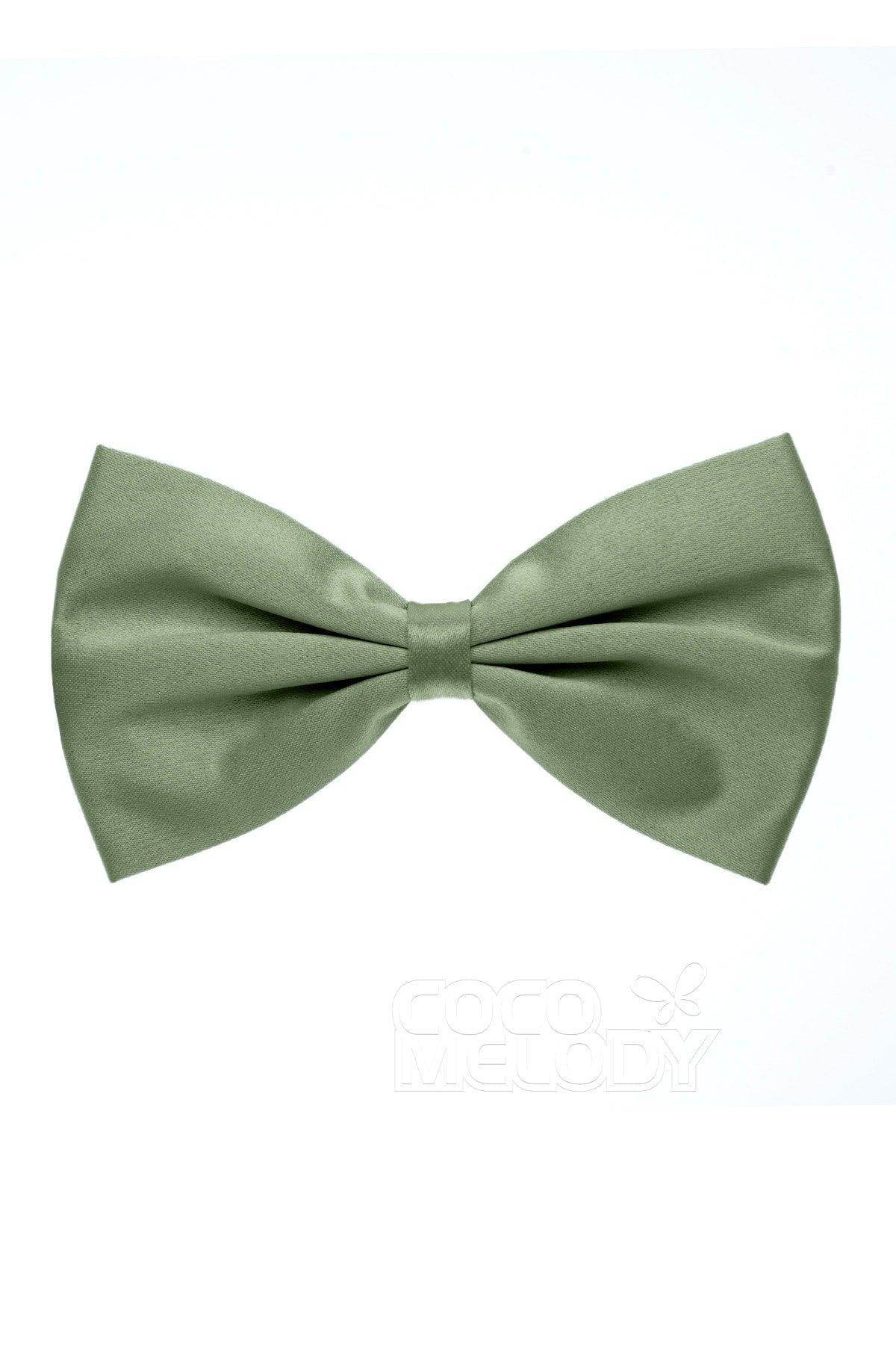 Elegant Men's Elastic Silk-Like Satin Bow Tie - Adjustable Formal Necktie for Weddings, Prom & Business Events - CZ170017