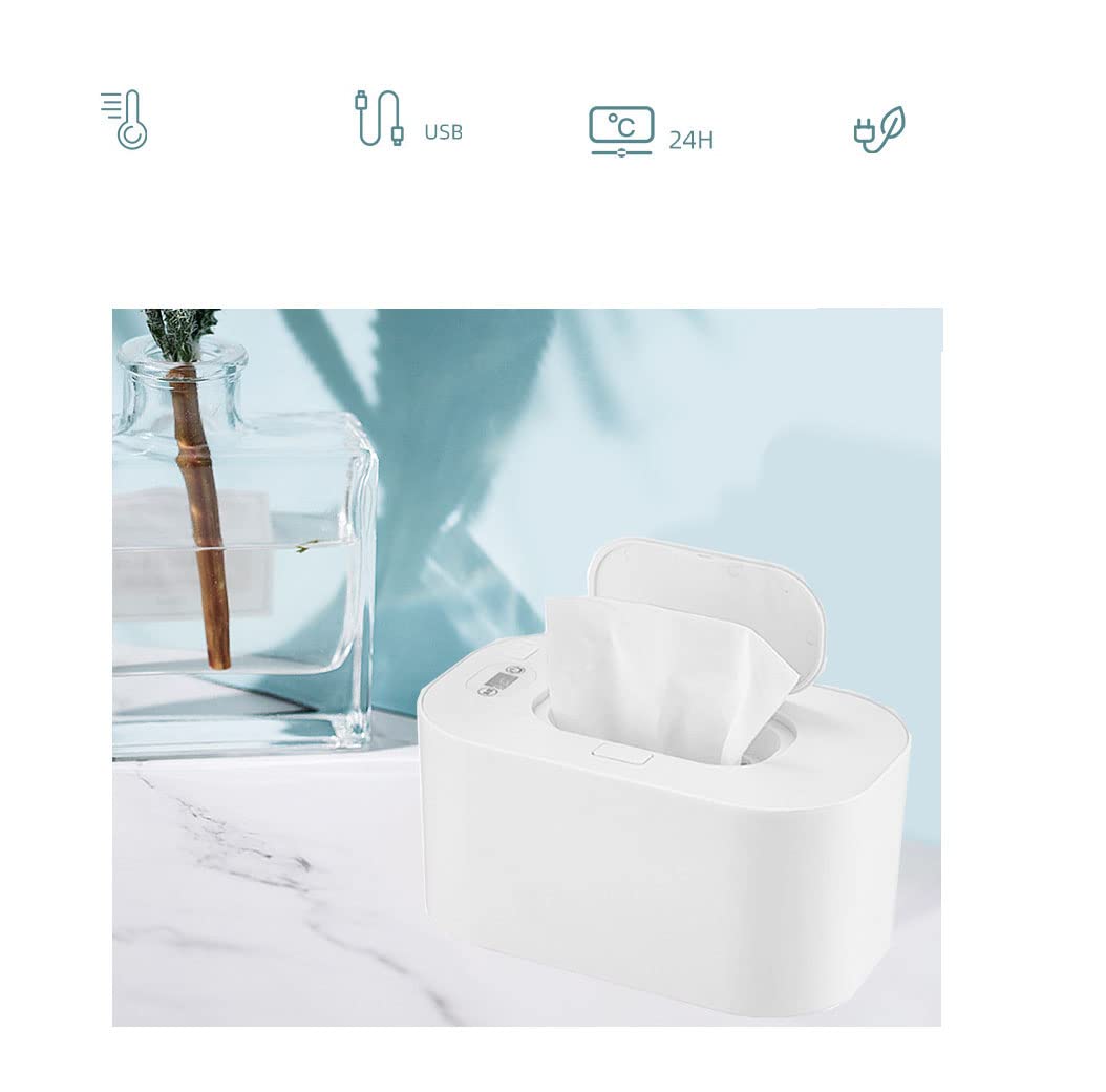 Baby Wet Wipe Warmer & Dispenser Box - Large Capacity Diaper Holder for Newborns & Toddlers - Perfect for Nursery, Changing Table & On-the-Go Diaper Bags