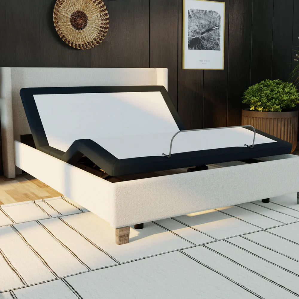 Open Box Return E3 SBKD3 Adjustable Bed Frame with Wireless Remote - Zero Clearance Design for Ultimate Comfort | Perfect for Home, Hospital, and Senior Care Use