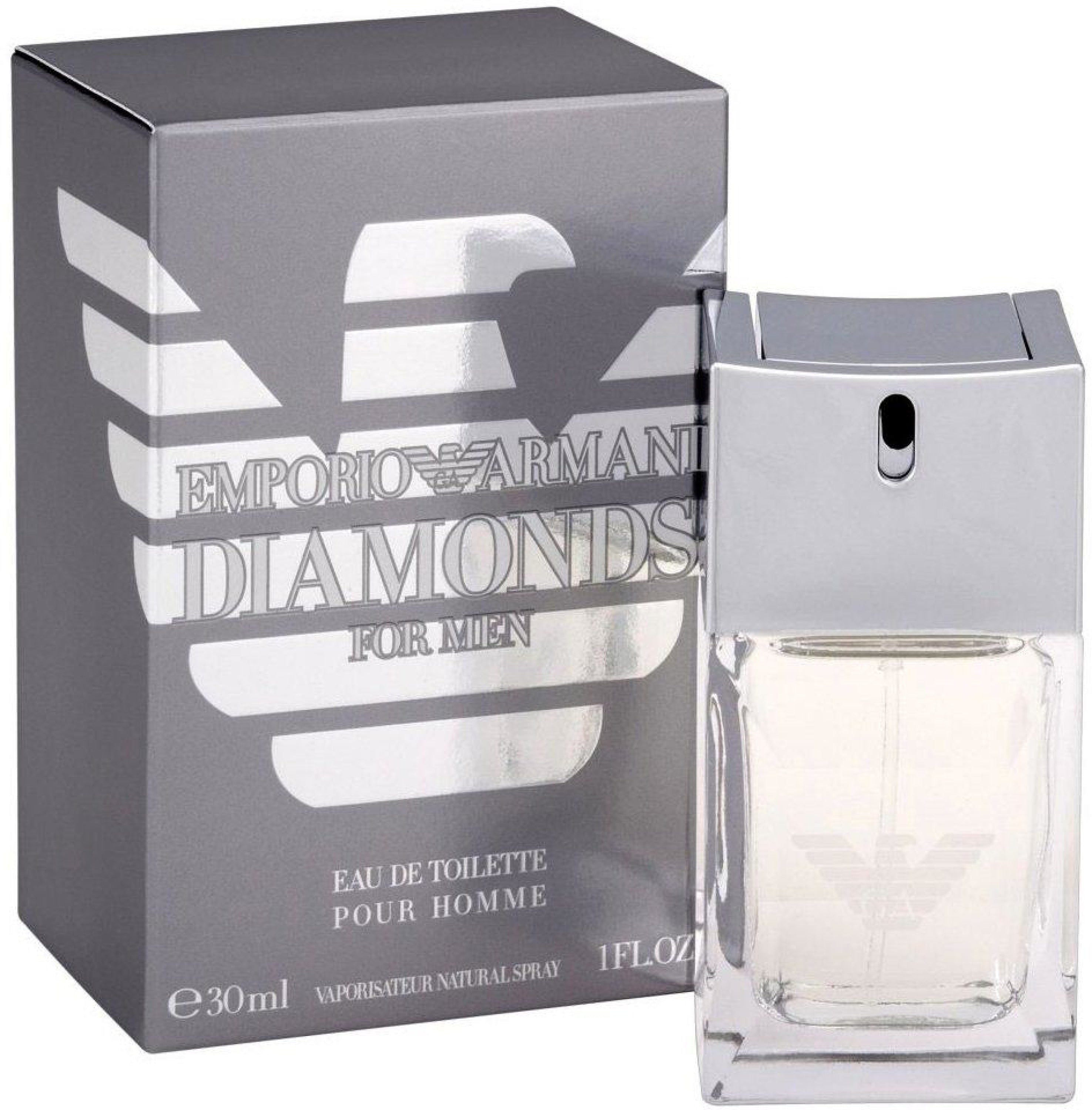 Emporio Armani Diamonds Men's Eau de Toilette Spray - Fresh & Elegant Fragrance for Day & Night Wear, Work & Special Occasions