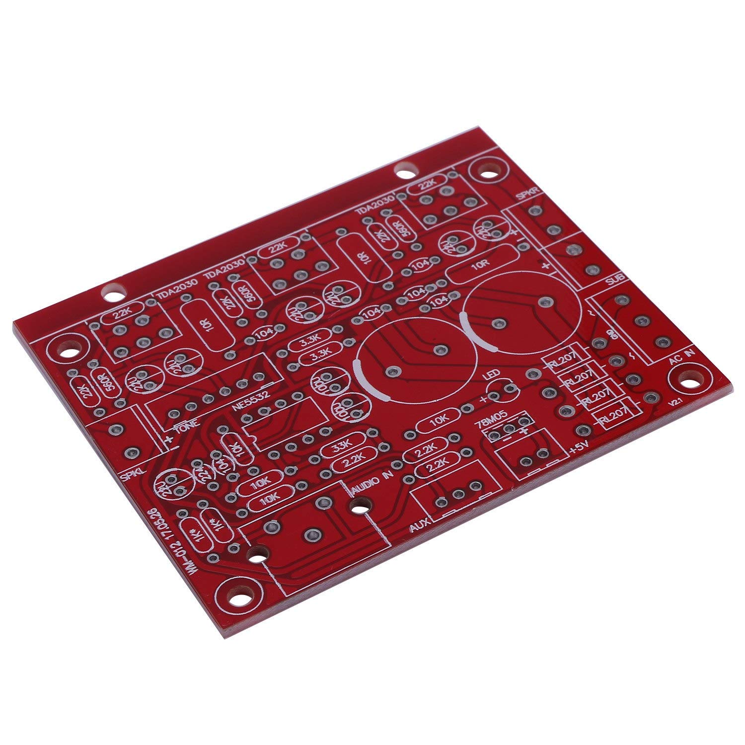 Ronlok TDA2030A 2.1 Channel Super Bass Subwoofer Amplifier Board - 50W+100W Audio Power Amp Module for Home Theater, Car Audio & DIY Speaker Projects