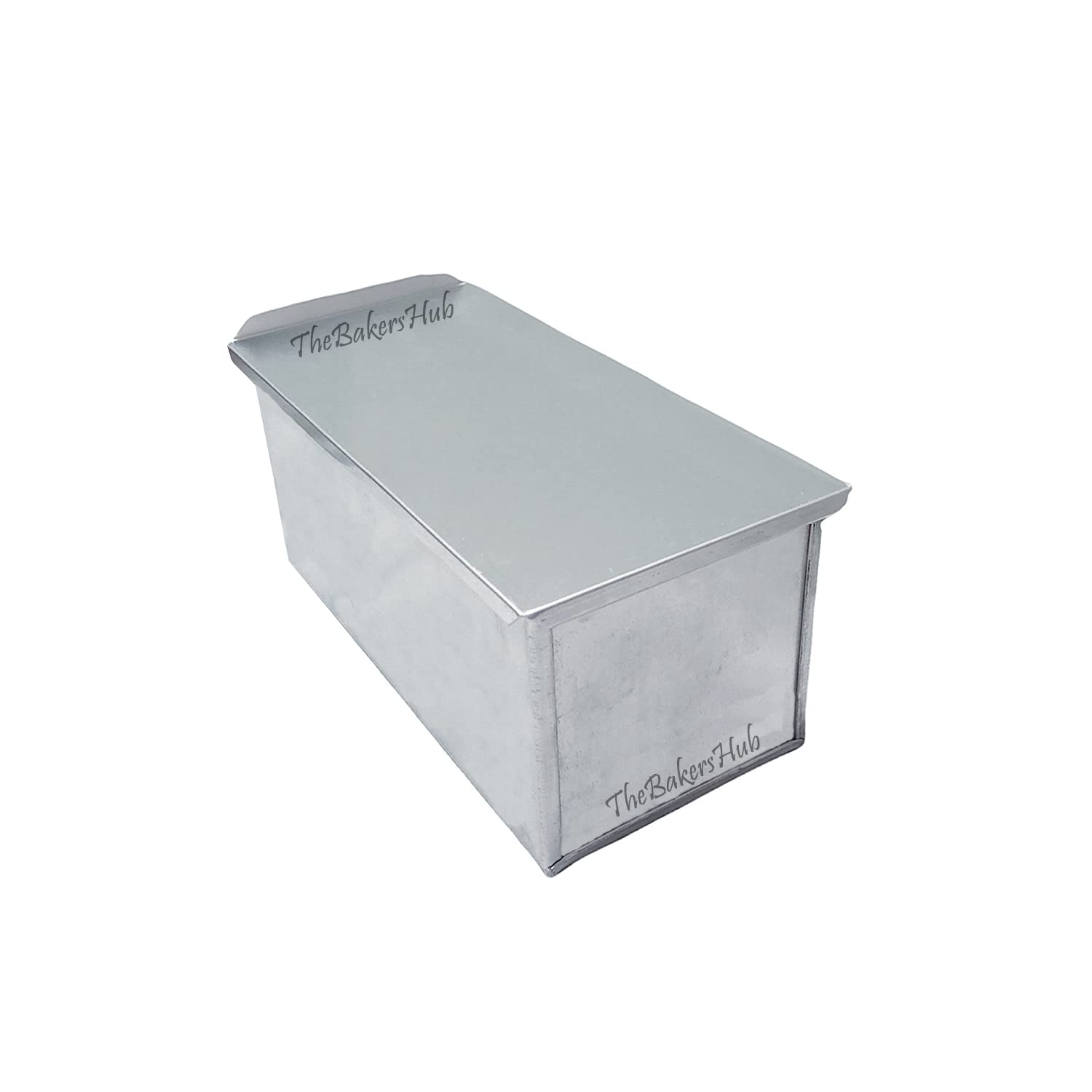 Stainless Steel Bread Loaf Pan with Lid - 19cm Rectangular Baking Tin for Homemade Bread, Cake & Plum Cake | Oven & Microwave Safe | Perfect for Baking, Meal Prep & Gifts