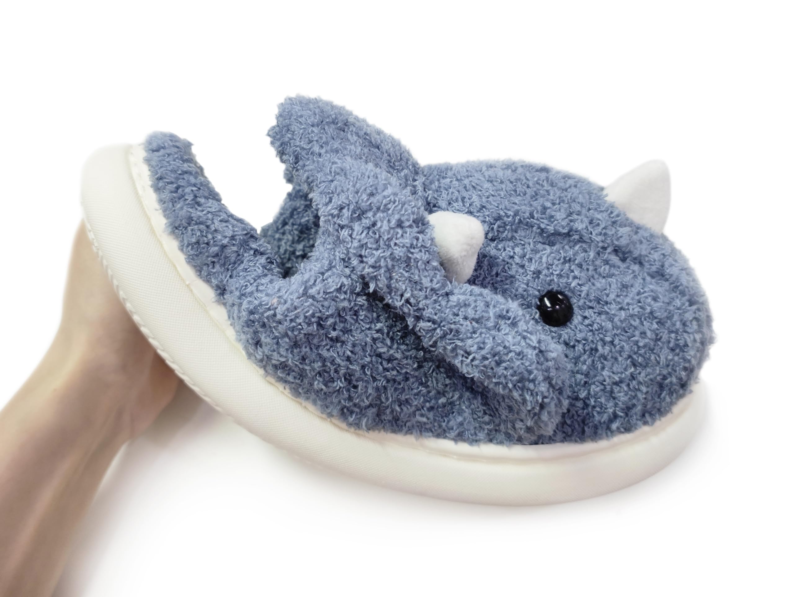**Unisex Dinosaur Plush Slippers - Soft Fuzzy House Shoes for Men & Women - Indoor & Outdoor Winter Comfort - Perfect for Cozy Home, Gifts & Holidays (2024)**