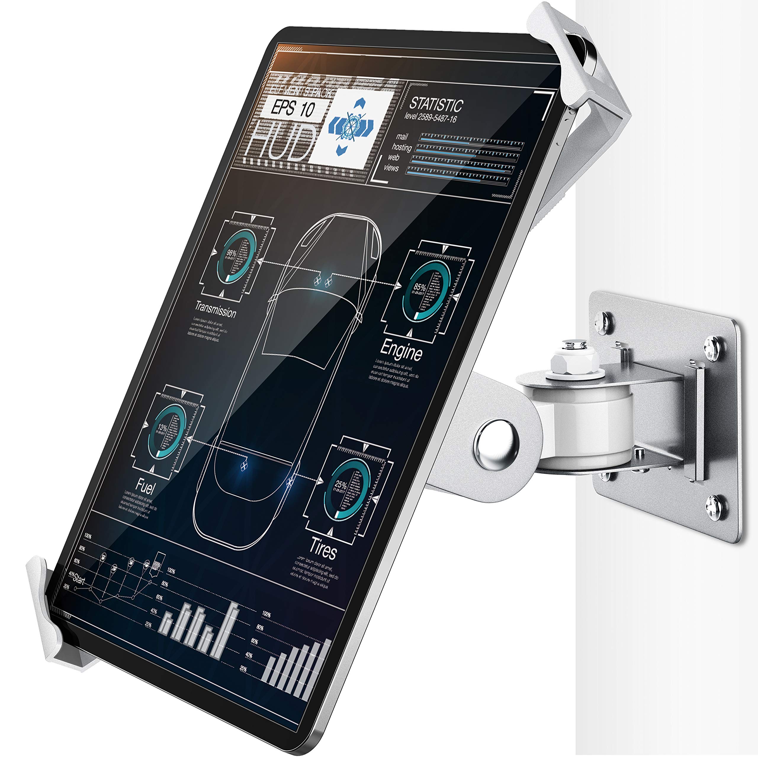 AboveTEK 360° Rotating Anti-Theft Tablet Wall Mount for iPad Pro/Air/Mini, Galaxy Tab 7
