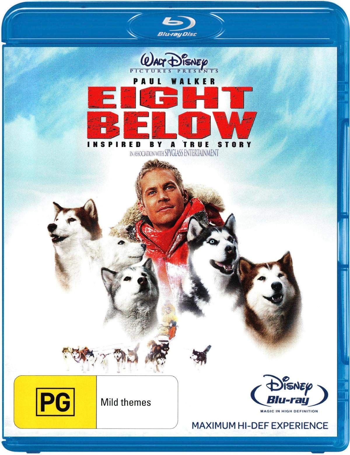 Eight Below Blu-ray DVD - Adventure Movie for Family Movie Night & Winter Film Collection