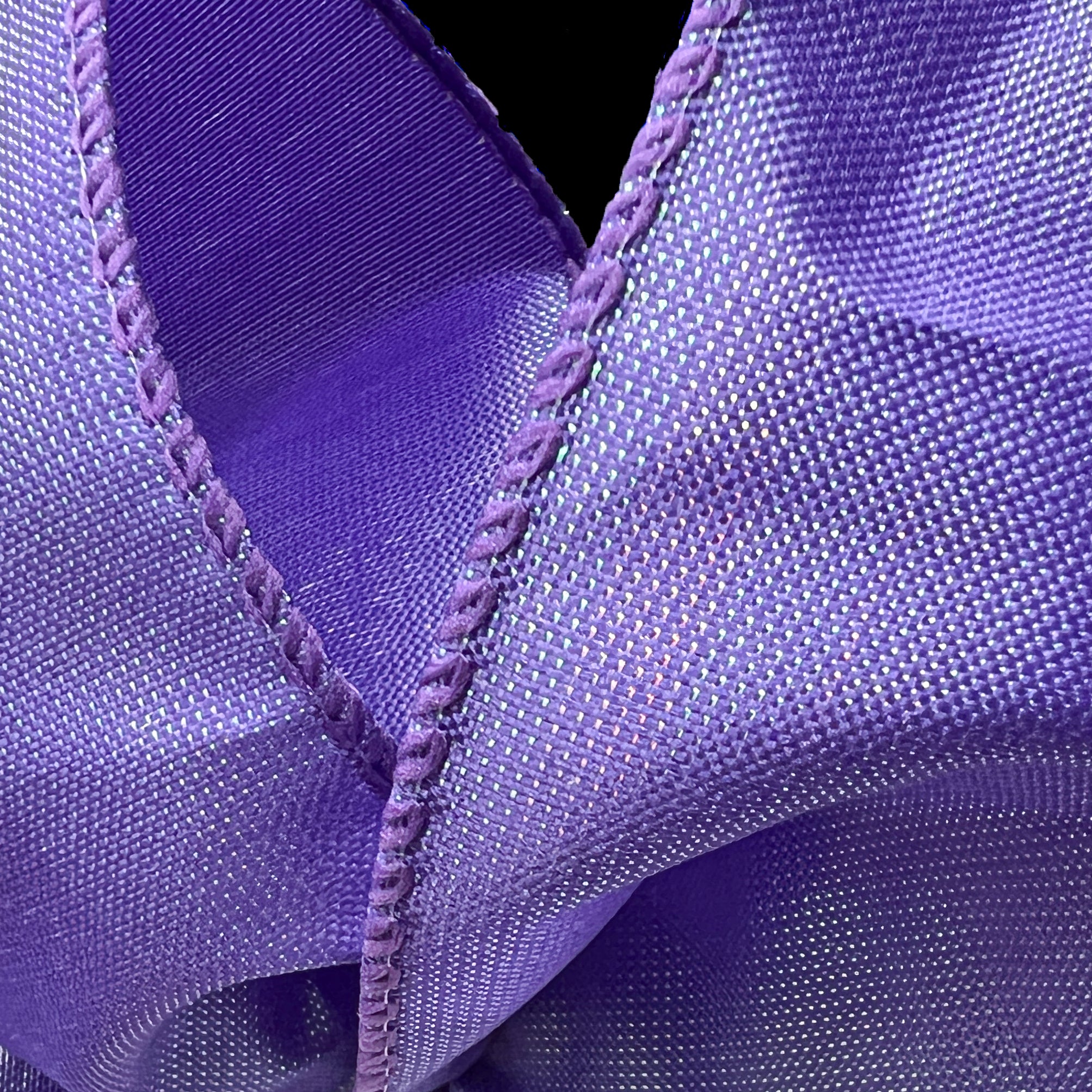 1.5 Inch Iridescent Solid Purple Ribbon - 50 Yards Bulk Roll for Gift Wrapping, Crafts, Party Decorations & DIY Projects