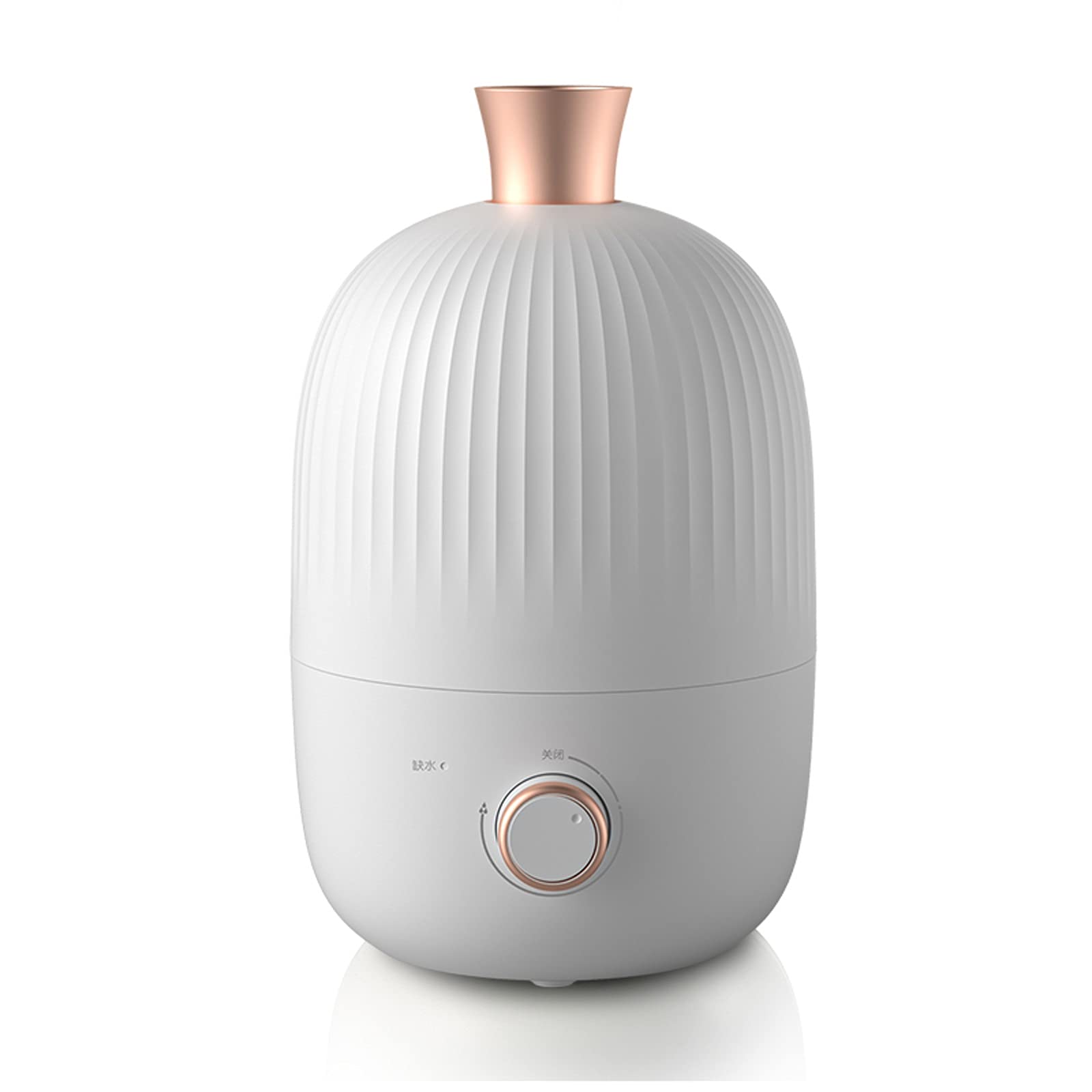 Green Cool Mist Humidifier - Ultrasonic Quiet Humidifier for Bedroom, Nightstand & Office - Small Space-Saving Air Vaporizer for Better Sleep, Dry Skin Relief & Home Comfort