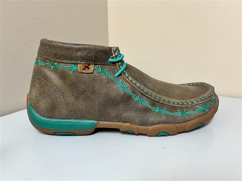 Turquoise Barbed Wire Cowgirl Boots for Women - Stylish Western Boots for Rodeo, Country Dance & Outdoor Adventures