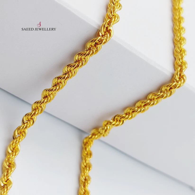 60cm Medium Thickness Rope Chain Necklace for Women - Stainless Steel Durable Jewelry for Everyday Wear, Gifts & Special Occasions