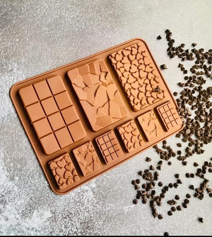 Premium Silicone Chocolate Bar Mold - 9 Slot Protein Bar Mould for DIY Baking, Candy Making & Crafting - Perfect for Homemade Treats, Party Favors & Gift Packaging