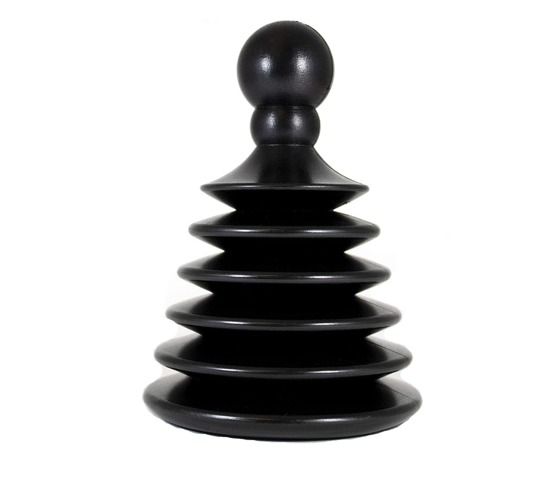 Mighty Tiny Plunger - Powerful Mini Sink & Drain Plunger for Bathroom, Kitchen, RV - Fast & Easy Unclogging Tool - Black (Perfect for Showers, Bathtubs, Small Sinks & Travel Use)