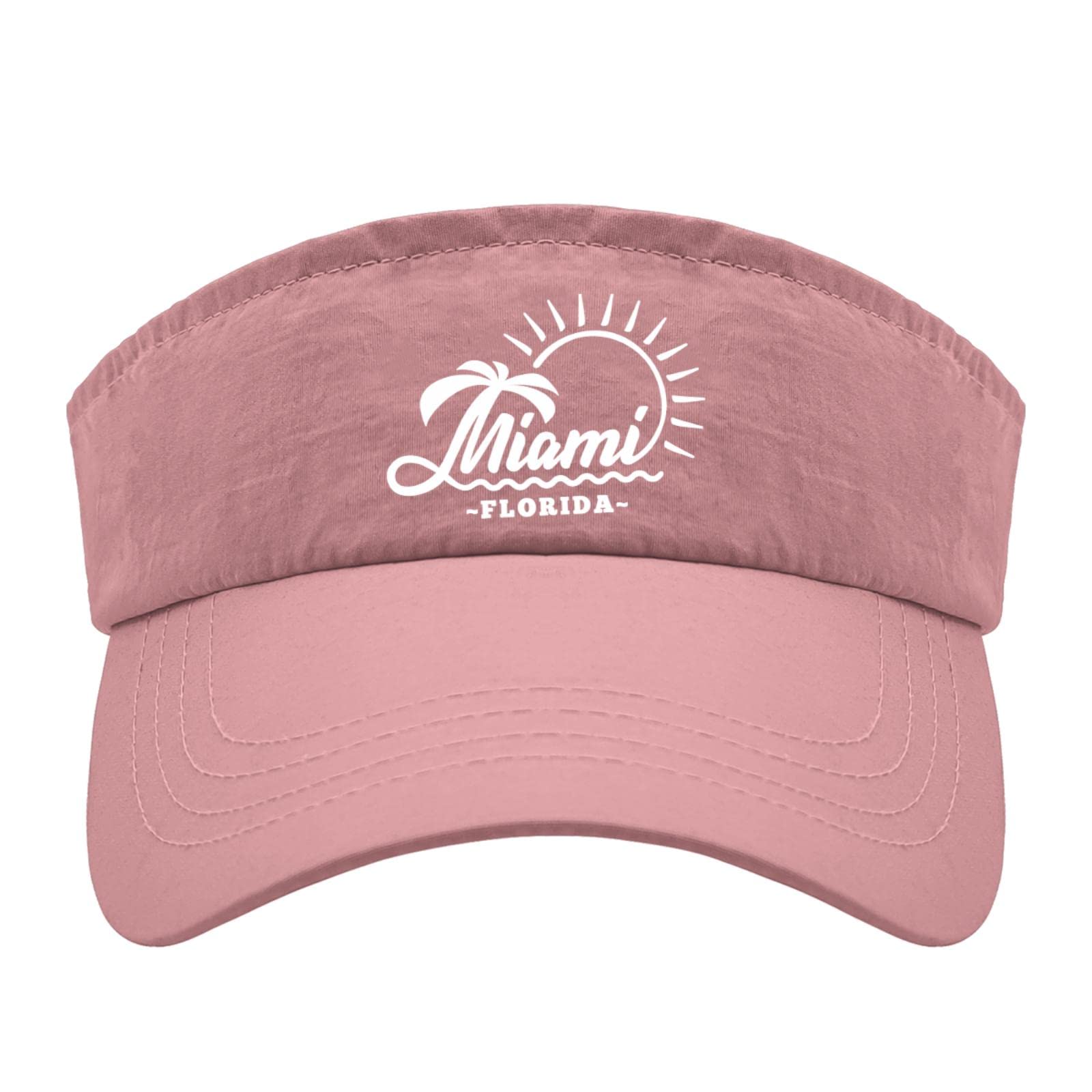 Florida Beach Life Sun Visor Hats for Adults - Packable UV Protection Running Hats for Women & Men - Perfect for Beach, Running, Hiking & Outdoor Activities
