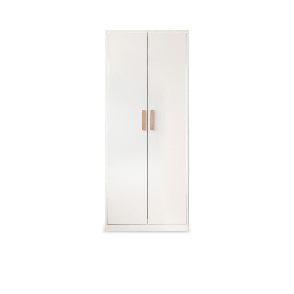Pine Solid Wood Wardrobe - Cream Style Modern Closet for Bedroom, Living Room & Office Storage