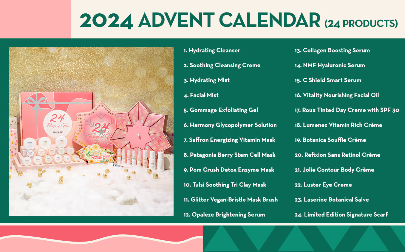 24-Day Beauty Advent Calendar 2023 - Luxury Skincare & Makeup Gift Set for Women | Perfect for Christmas Countdown, Holiday Gifting & Self-Care Routine