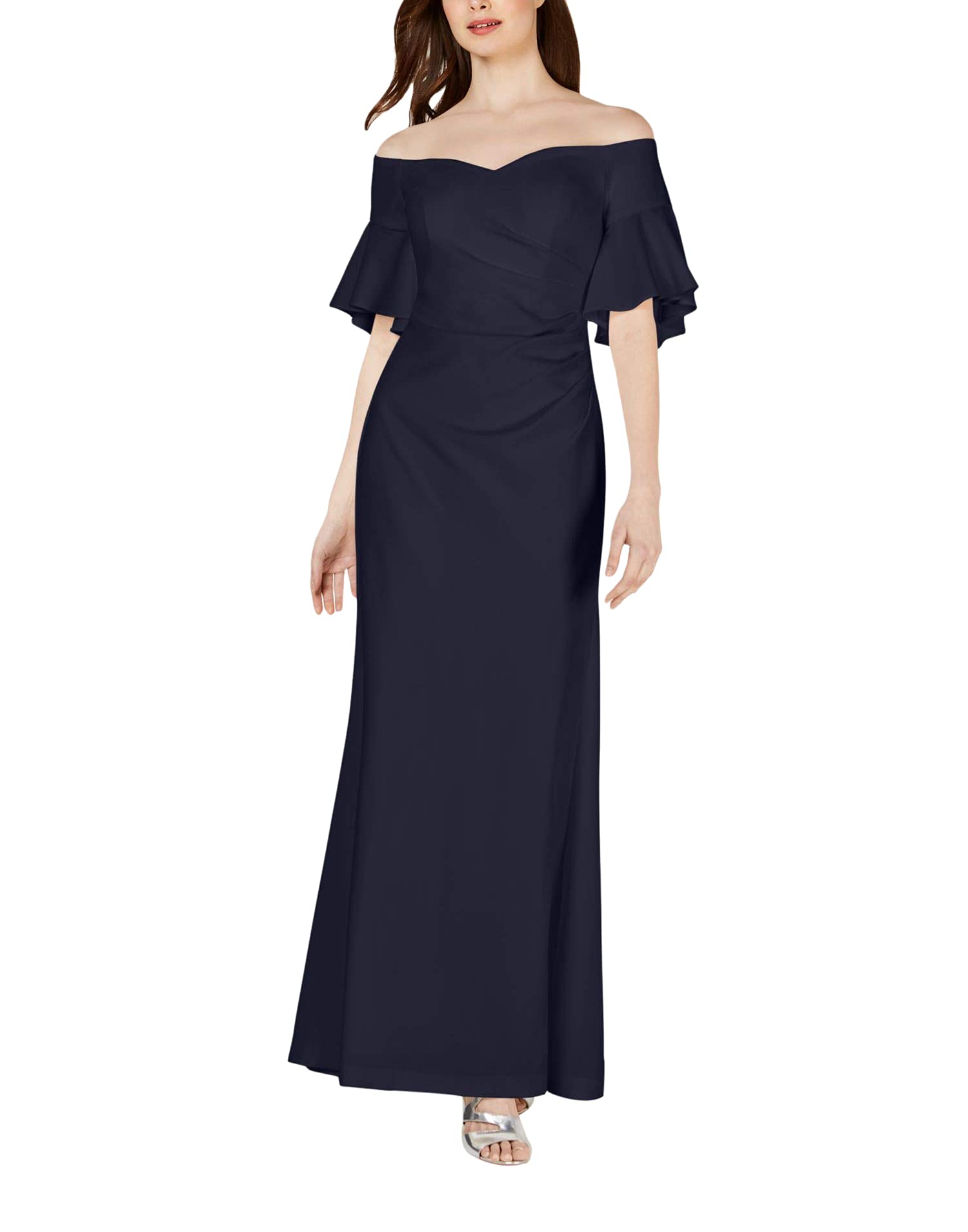 Calvin Klein Women's Sweetheart Off-The-Shoulder Formal Gown for Evening Dresses, Prom, Wedding & Special Occasions