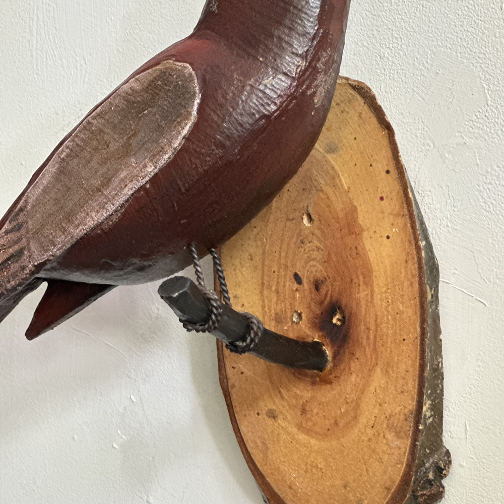 Exquisite Black Forest Hand-Carved Large Wooden Bird (#528) - Perfect for Home Decor, Rustic Cabin Accents, and Unique Gift Ideas