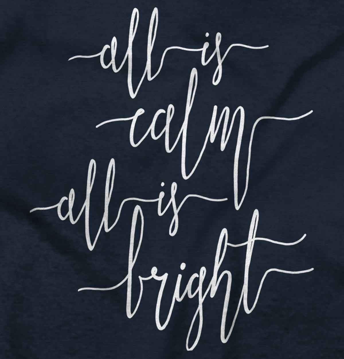 All Is Calm and Bright Christmas Hoodie Sweatshirt for Women - Cozy Holiday Pullover for Winter, Gift Giving & Festive Gatherings