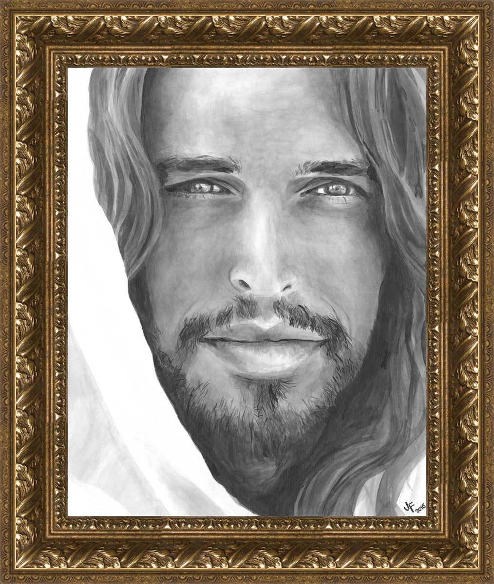 Jenny Fowler Christ Portrait - Religious Wall Art for Home Decor, Church & Office - Inspirational Christian Gift & Spiritual Decor