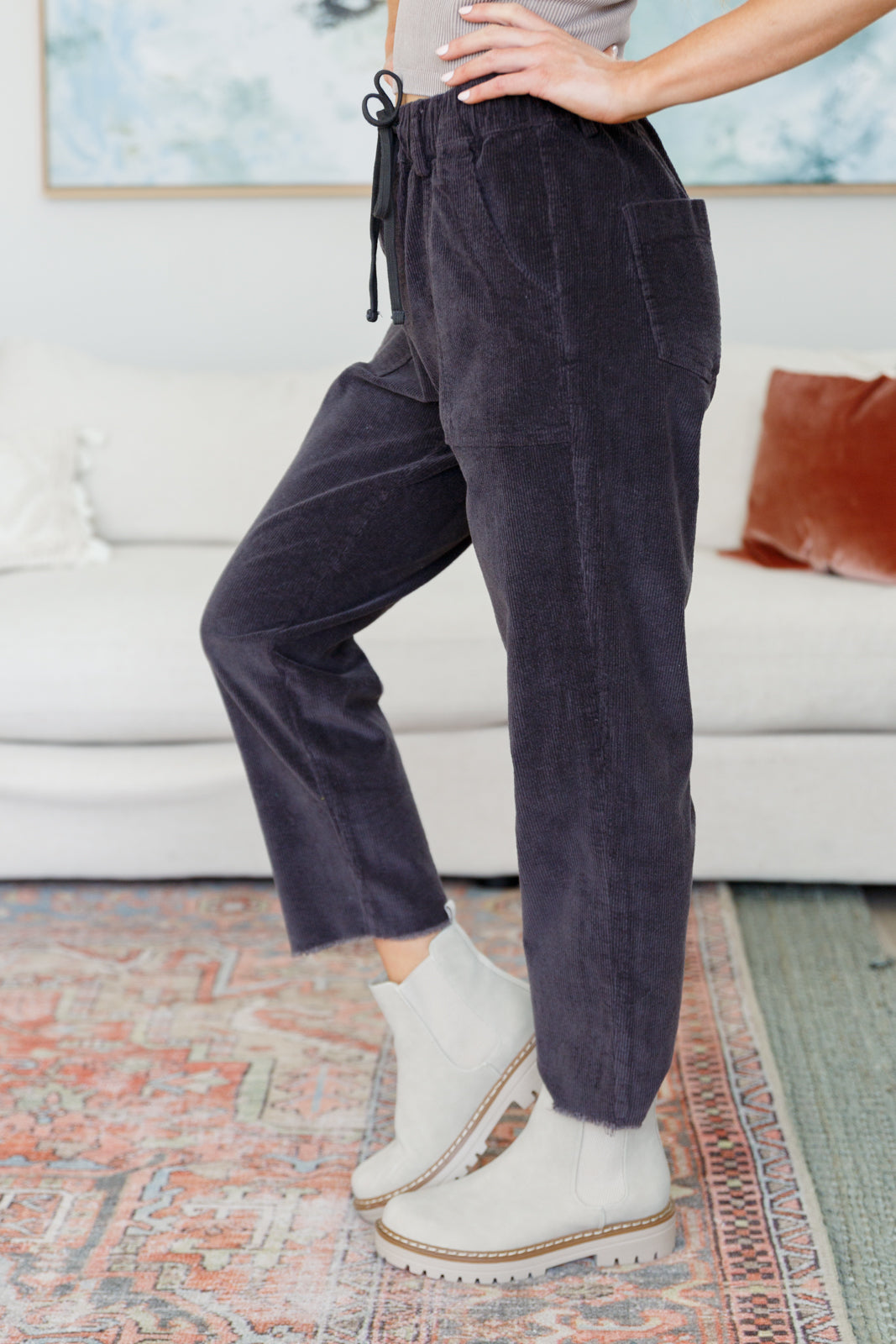 Stylish Women's Corduroy Pants - Comfortable High Waisted Wide Leg Trousers for Fall & Winter | Perfect for Office, Casual Outfits and Weekend Wear