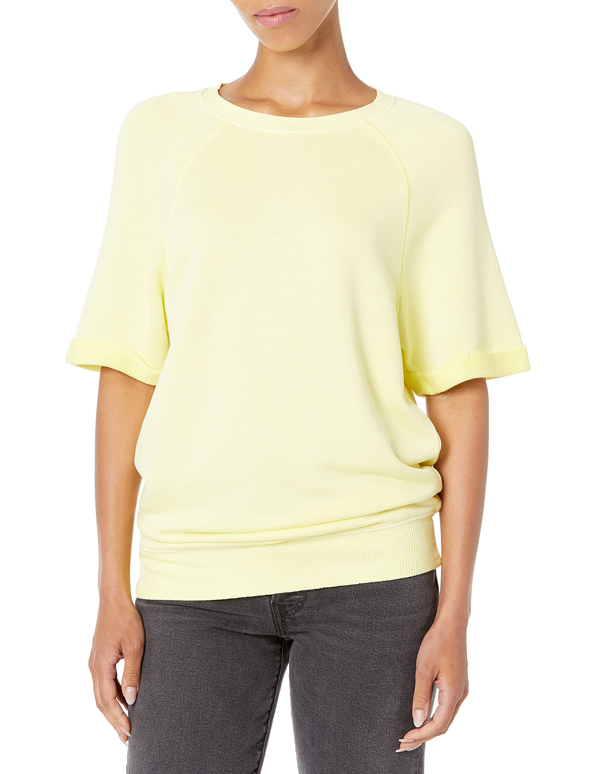 Stylish Women's Short Sleeve Pullover Sweatshirt - Soft Casual Cotton Top for Everyday Wear | Perfect for Work, Gym & Weekend Outfits