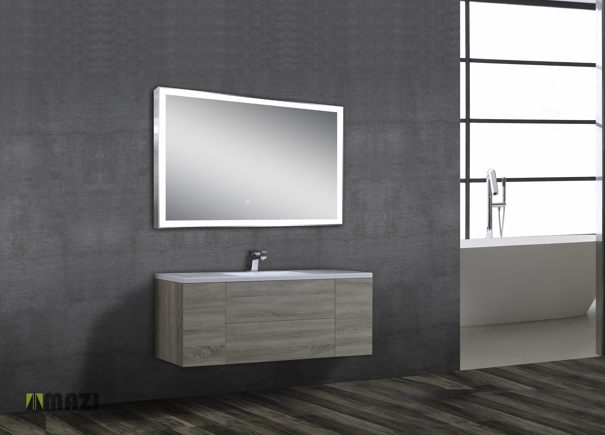 Milan 10060 Chrome Bathroom Mirror - Modern Frameless Vanity Mirror for Bathroom, Bedroom, and Makeup Area - Perfect for Shaving, Grooming & Home Decor