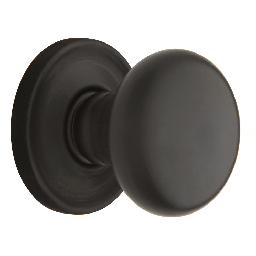 Baldwin 5015.102.FD Solid Brass Door Knob - Premium Interior & Exterior Door Hardware for Homes & Offices - Classic & Durable Design for Bedrooms, Bathrooms & Entryways