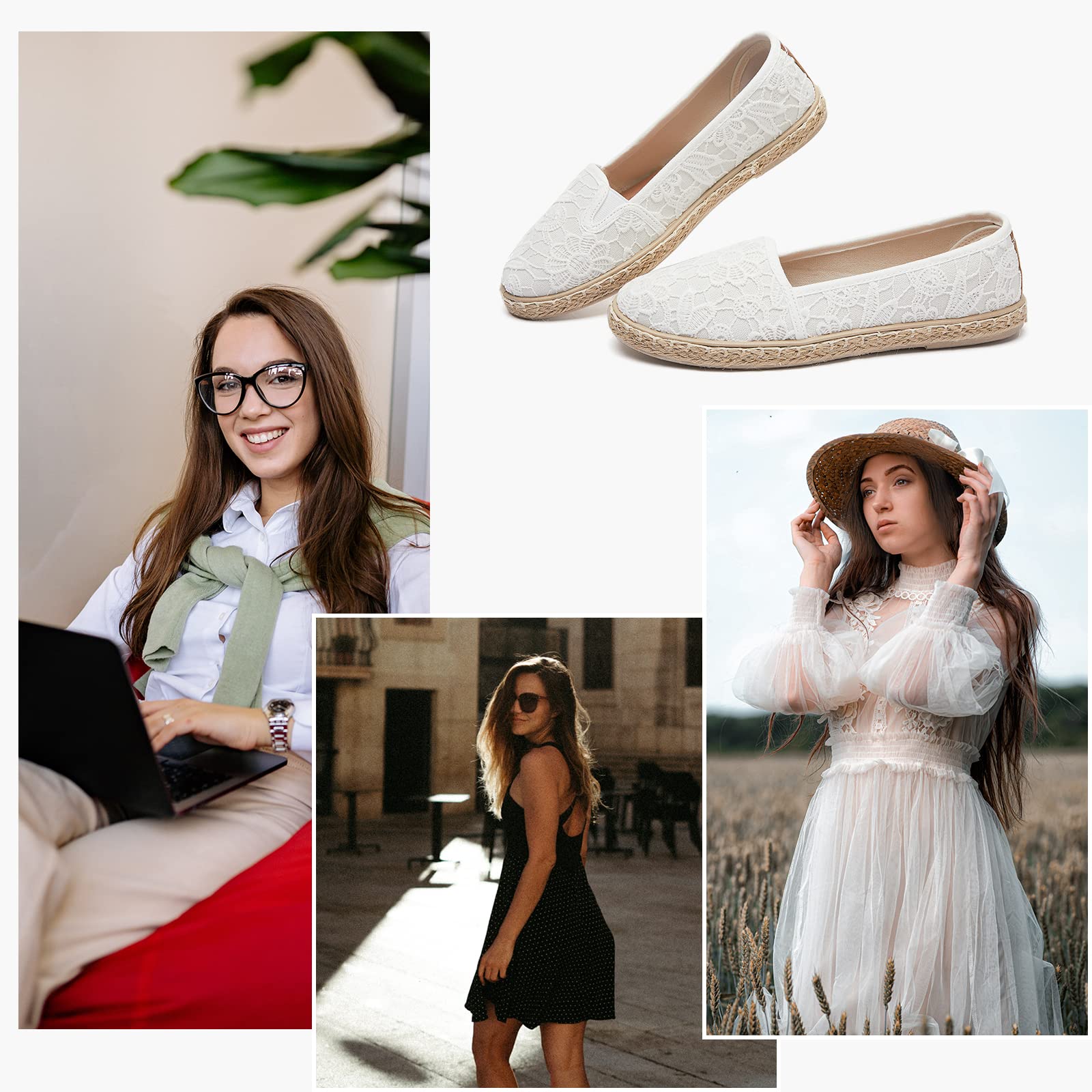 POVOGER Women's Slip-On Loafers - Comfortable Flats Dress Shoes for Women - Perfect for Office, Travel & Casual Wear