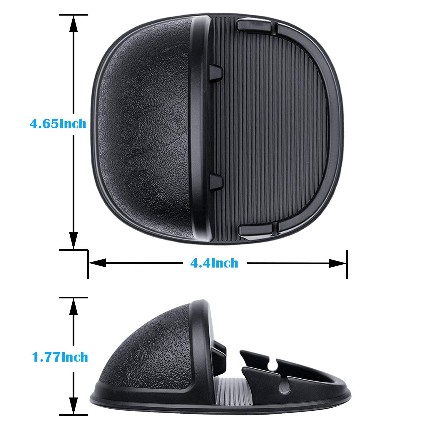 Car Phone Holder for Dashboard - Anti-Slip Silicone Phone Mount Stand Compatible with iPhone, Samsung & Android Smartphones | Perfect for Road Trips, Commuting & GPS Navigation