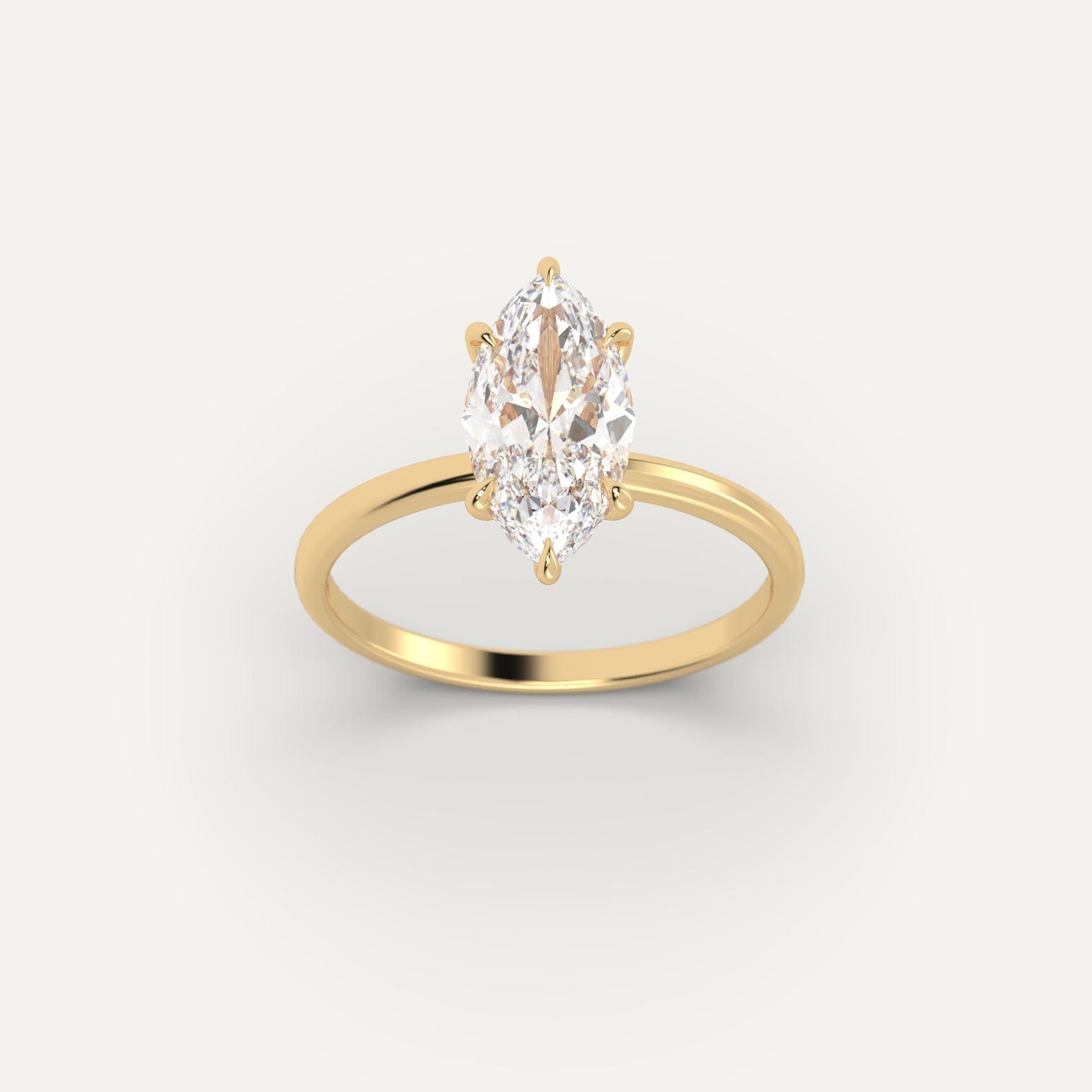 2 Carat Marquise Cut Diamond Engagement Ring for Women - 14K White Gold Wedding Band, Anniversary Gift for Her - Perfect for Proposals, Bridal Jewelry & Special Occasions