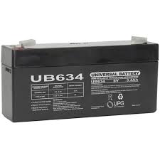 BW 6V 3.4Ah Sealed Lead Acid Battery - Rechargeable SLA Battery for Emergency Lights, Security Systems, UPS Backup & Power Wheels Toys (Replacement Battery)