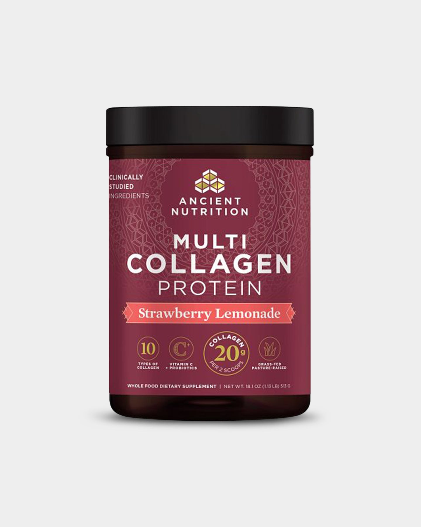 Ancient Nutrition Multi Collagen Protein Powder - 20g per Serving for Skin, Hair & Joint Support - Ideal for Smoothies, Coffee & Baking