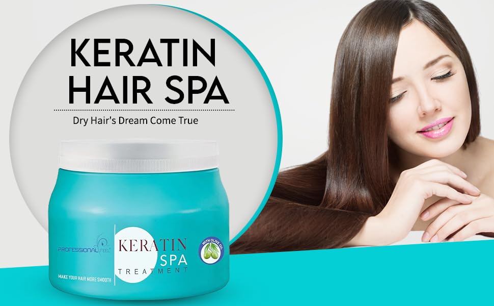Professional Keratin Hair Spa Treatment - 500g Deep Conditioning for Smooth, Repair & Shine - At-Home Salon Quality Hair Care for Damaged & Frizzy Hair - Perfect for Daily Use & Special Occasions