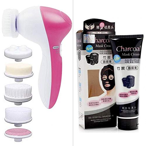 Adbeni Charcoal Face Mask with Massager - 2 Pack for Deep Cleansing & Pore Minimizing | Perfect for Spa Day & Skincare Routine