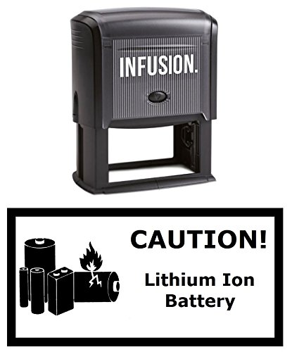 Caution - Lithium Ion Battery (Black)