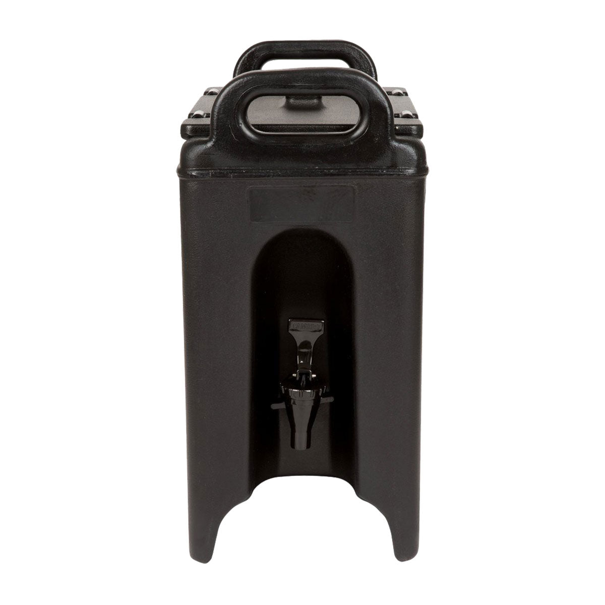 Cambro 250LCD110 Camtainer Beverage Dispenser 2.5 Gallon - Black Insulated Drink Container for Parties, Catering & Commercial Use - BPA-Free Liquid Dispenser with Spigot