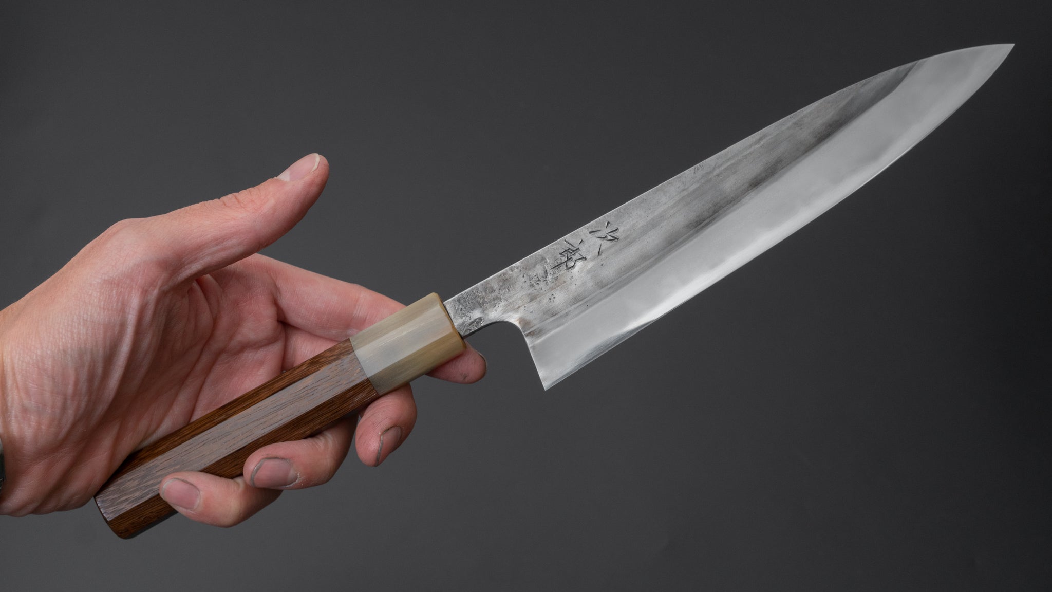Premium Jiro Tsuchime Petty Knife 180mm - Japanese High Carbon Steel Blade with Taihei Tagayasan Handle (#530) - Perfect for Sushi, Vegetables & Precision Kitchen Tasks