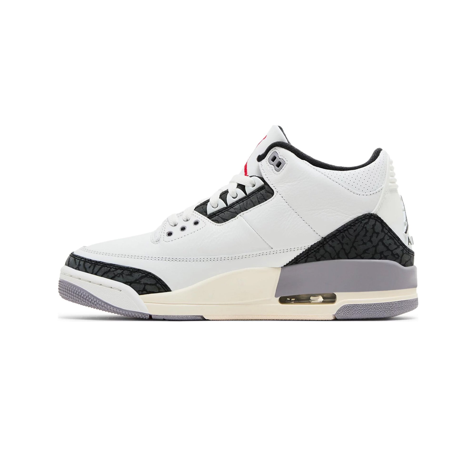 Air Jordan 3 Retro 'Cement Grey' Sneakers (2024) - Men's Basketball Shoes for Court Performance & Streetwear Fashion