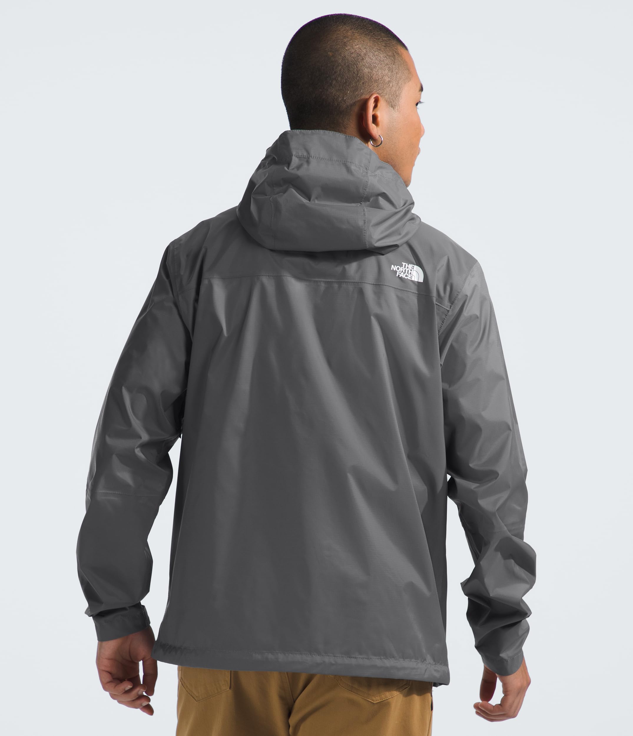 THE NORTH FACE Men's Alta Vista Waterproof Hiking Jacket - Windproof Outdoor Shell, Smoked Pearl, Medium - Perfect for Camping, Trekking & Mountain Adventures