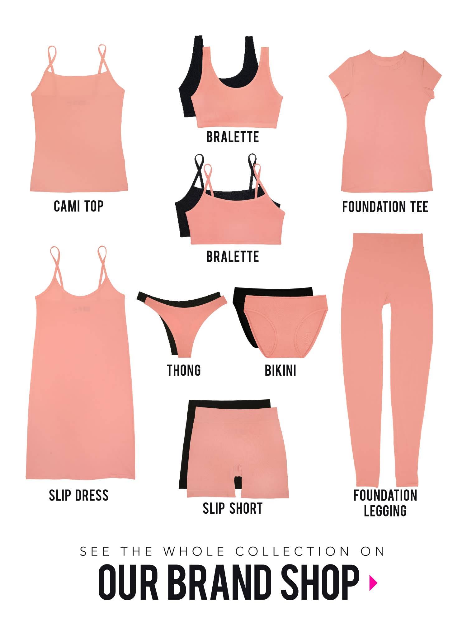 Smart & Sexy Women's Naked Collection Basic Tees & Tanks - Soft Comfortable Casual Tops for Everyday Wear, Lounge & Layering