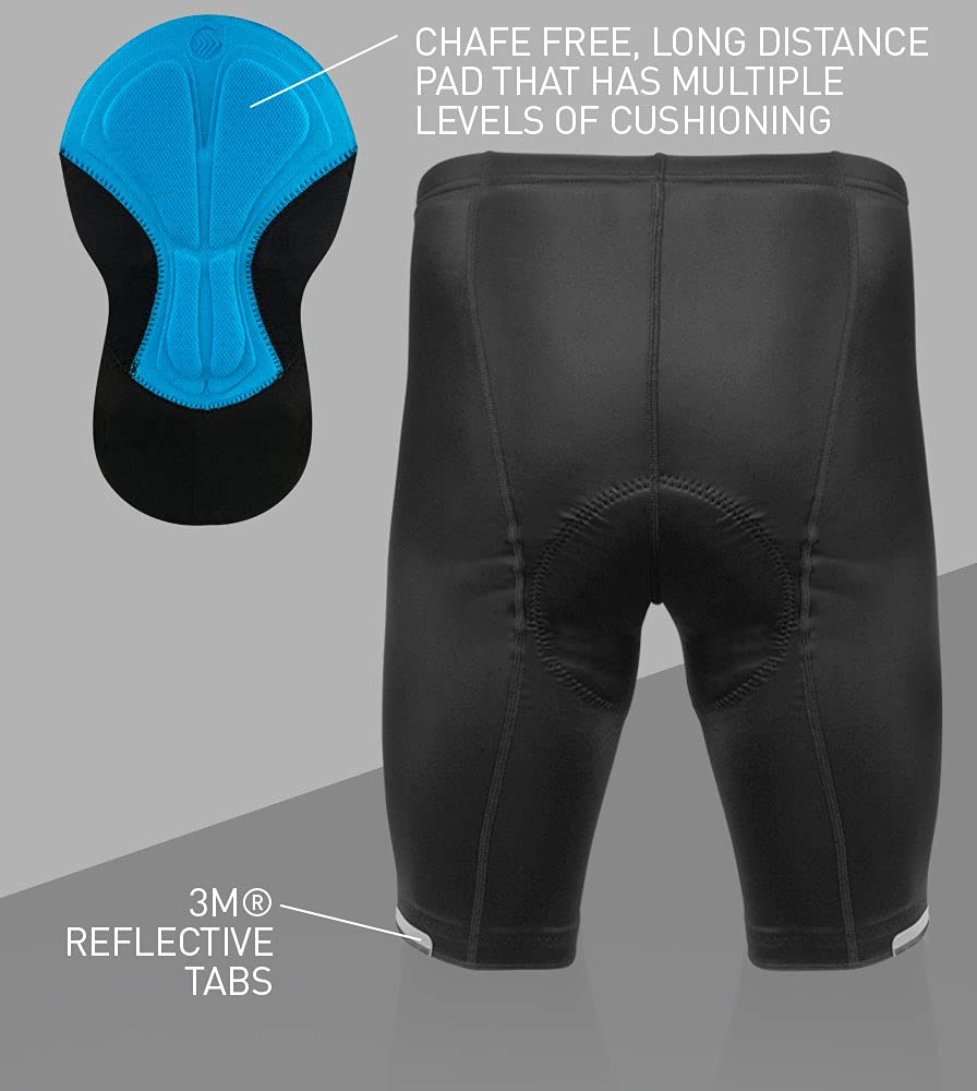 Premium Men's Padded Cycling Shorts - 3 Inseam Lengths (7