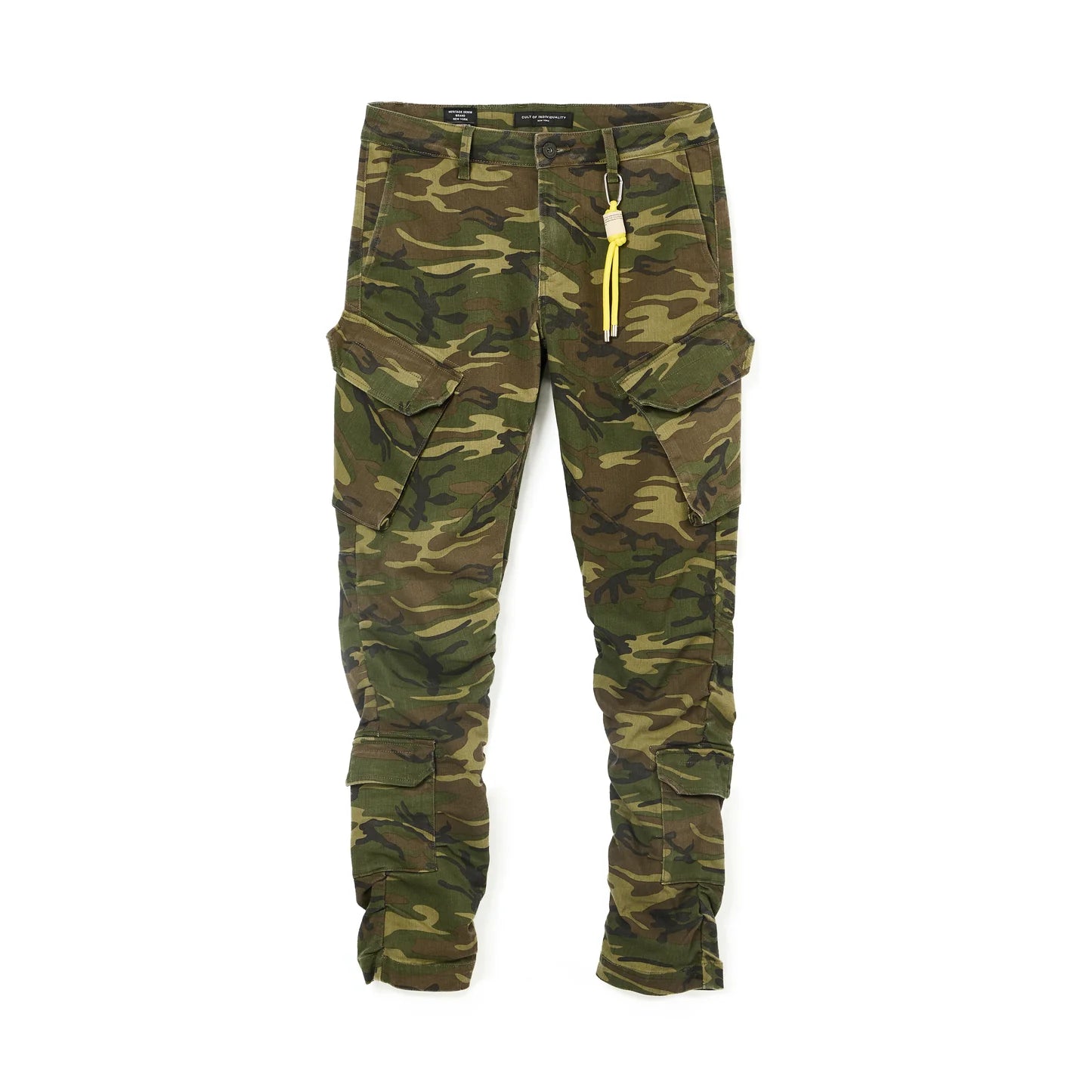 CULT OF INDIVIDUALITY Rocker Cargo 606 Camo Pants for Men - Stylish Cargo Pants for Streetwear, Outdoor Adventures & Urban Fashion