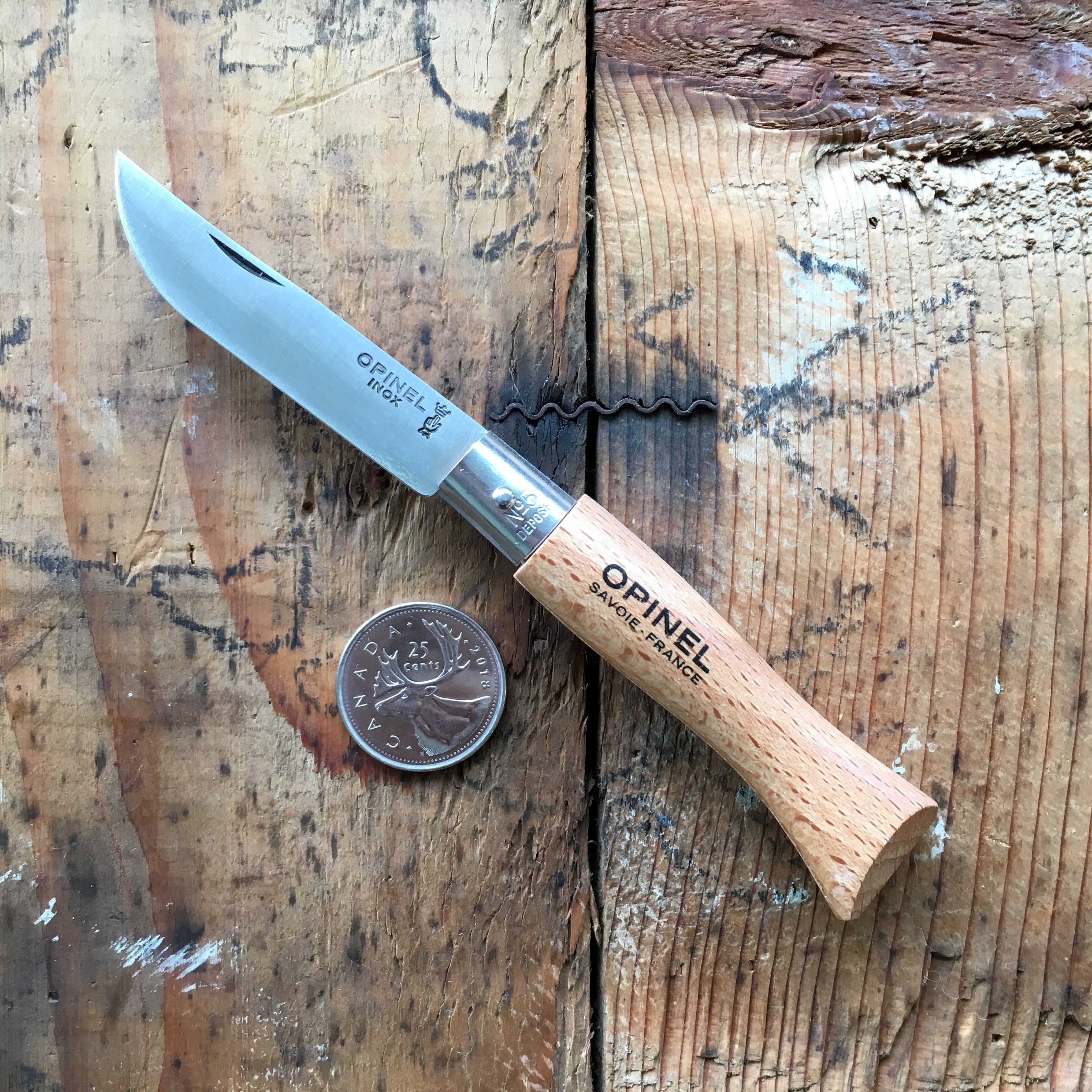 Opinel No.05 Stainless Steel Folding Pocket Knife - Perfect for Camping, Hiking & Everyday Carry (EDC)