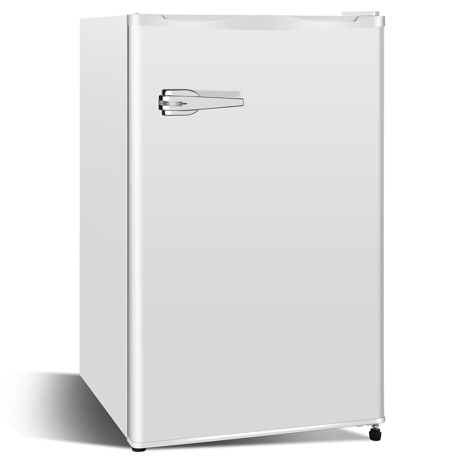 Antarctic Star 2.3 cu.ft Compact Upright Freezer with Removable Shelves & Adjustable Thermostat - Energy Efficient Mini Freezer for Home, Kitchen, Office, Dorm, RV - Perfect for Storing Frozen Foods, Ice Cream & Meal Prep (White)