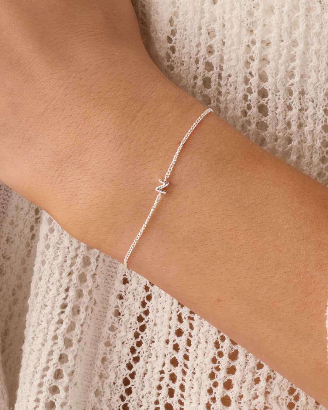 Wilder Mini Alphabet Bracelet - Personalized Initial Letter Bracelet for Women & Girls - Trendy Stackable Jewelry for Everyday Wear & Gifts