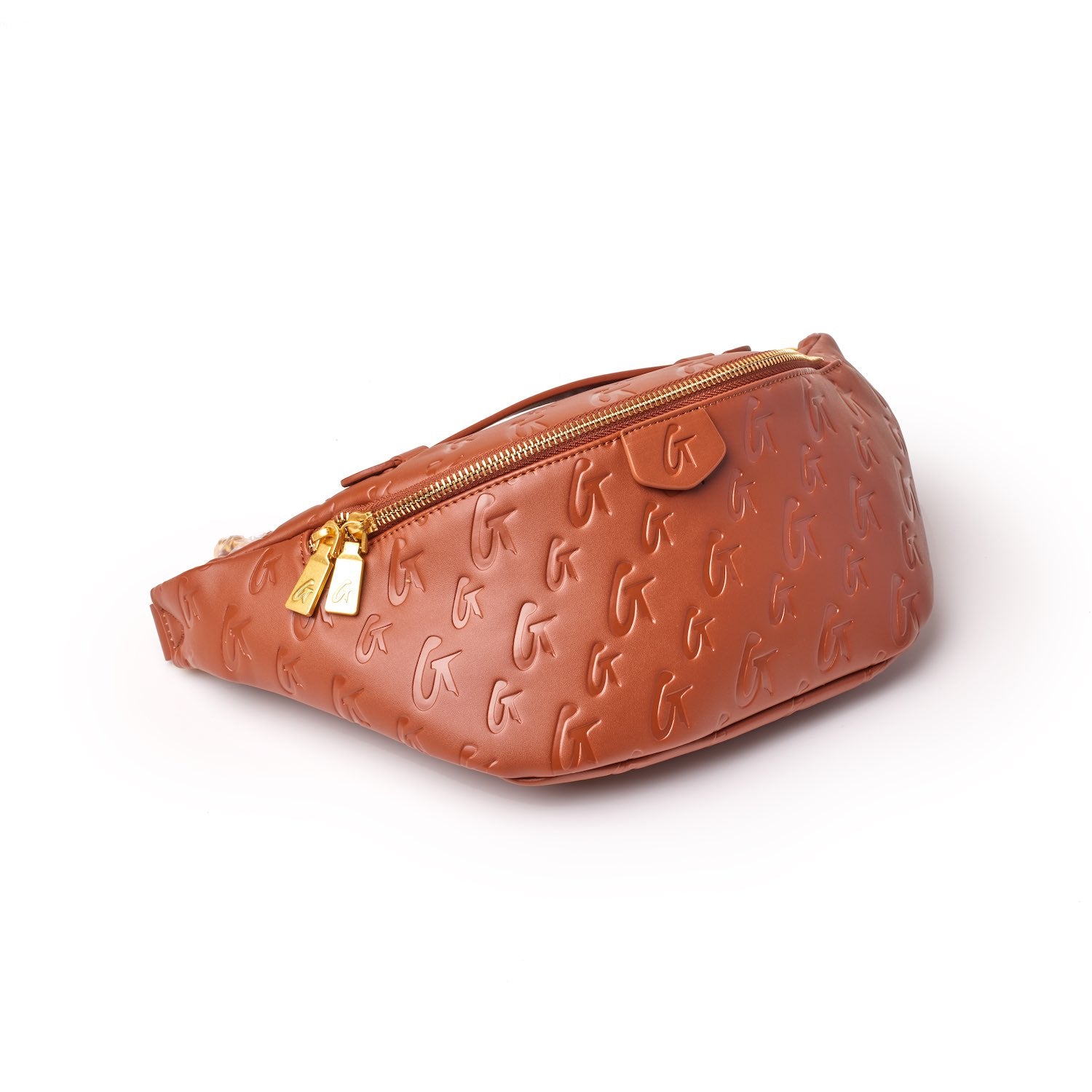 MONOGRAM FANNY PACK BROWN - Stylish Waist Bag for Women & Men - Perfect for Travel, Hiking, and Everyday Use