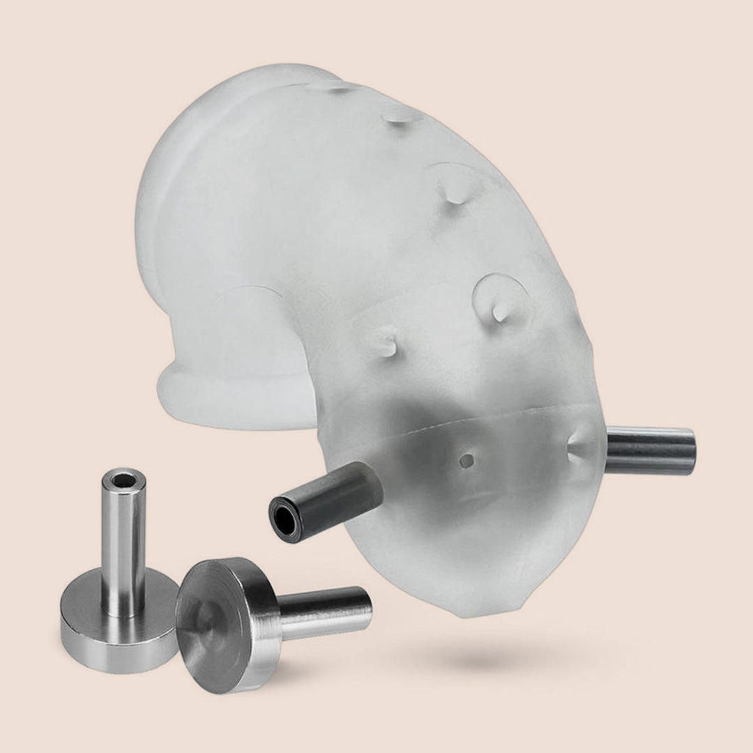 Airlock Electro Air Lite Vented Silicone Chastity Cage for Men | Breathable Comfortable Chastity Device | Perfect for BDSM, Role Play & Long-Term Wear