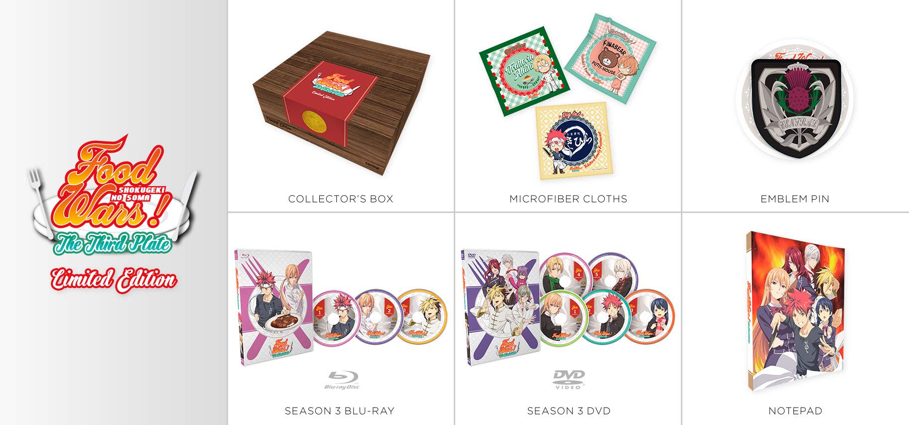 Food Wars! Shokugeki no Soma: The Third Plate - Anime Series for Cooking & Culinary Enthusiasts | Perfect for Binge-Watching & Japanese Food Lovers